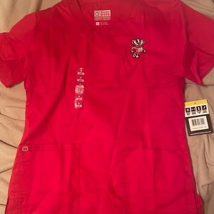 Brand New Bucky Badger Scrub Top